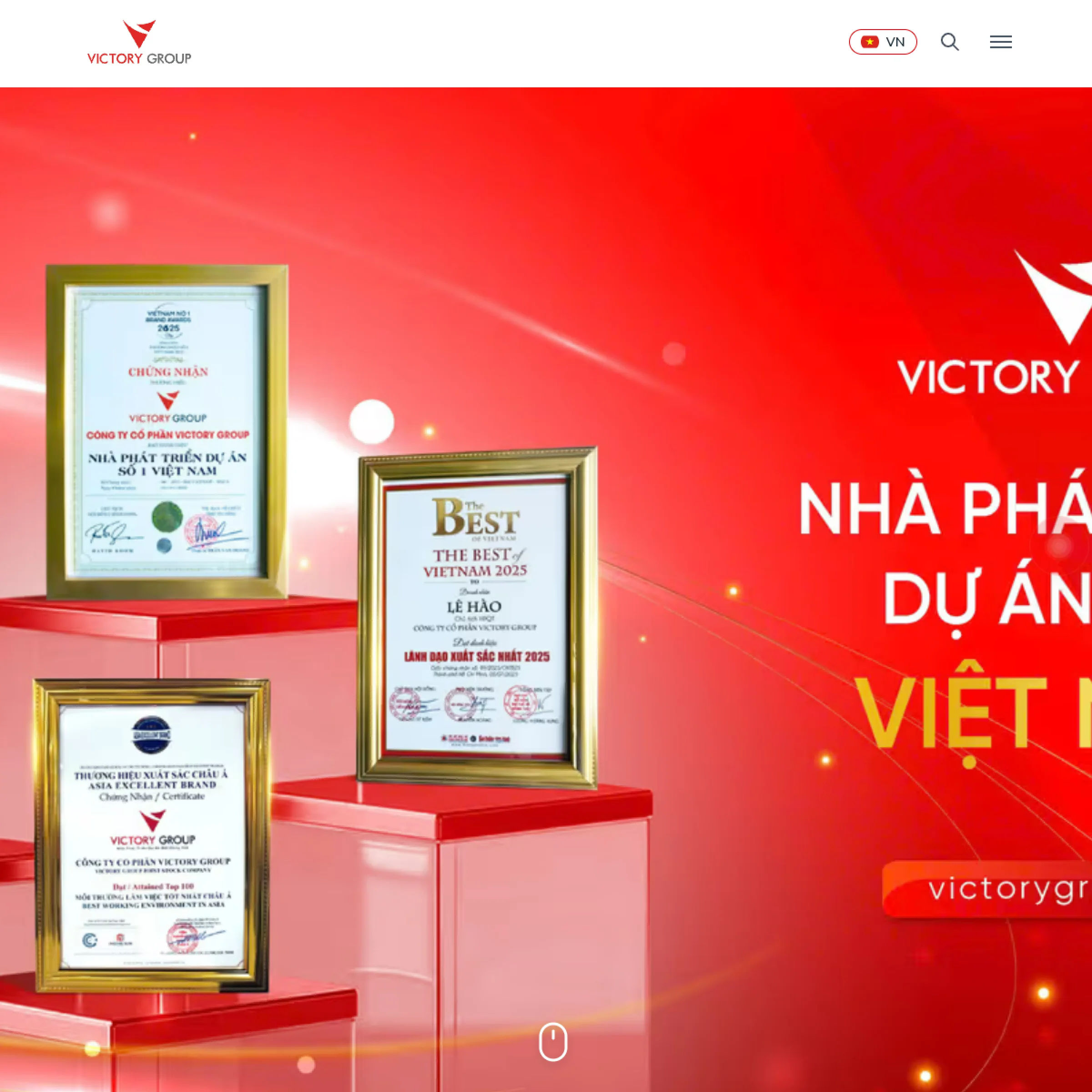 Victory Group Website live website